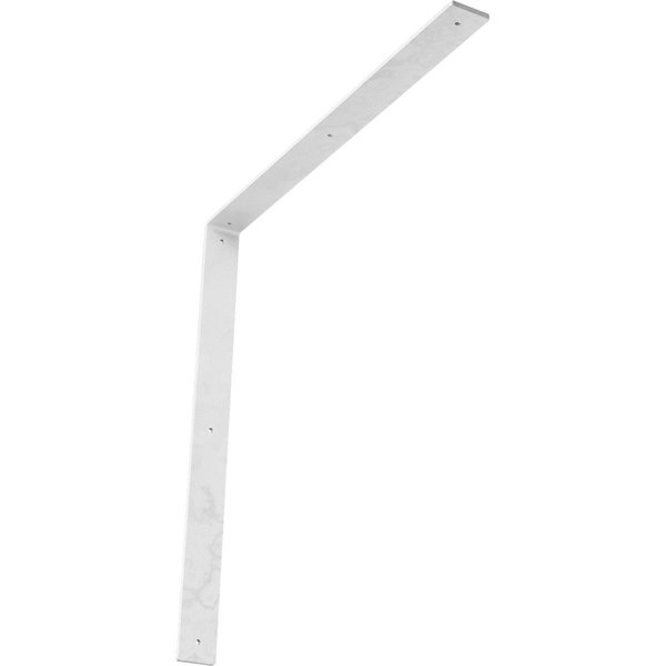 Ekena Millwork Hamilton Steel Bracket, Hammered White 2"W x 24"D x 24"H BKTM02X24X24HAHWH